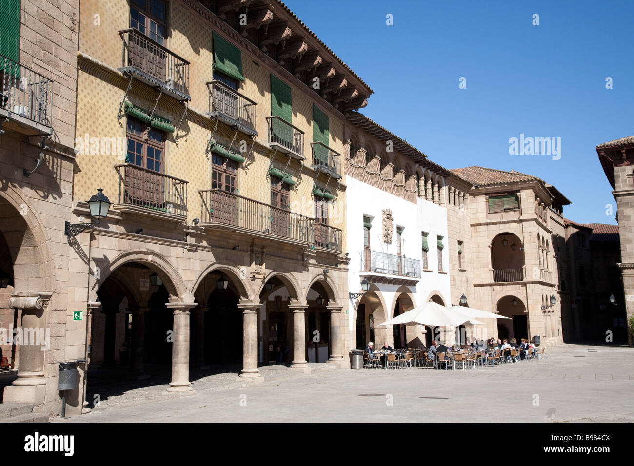 Il Poble Espanyol architettura barcelona Spagna Foto Stock