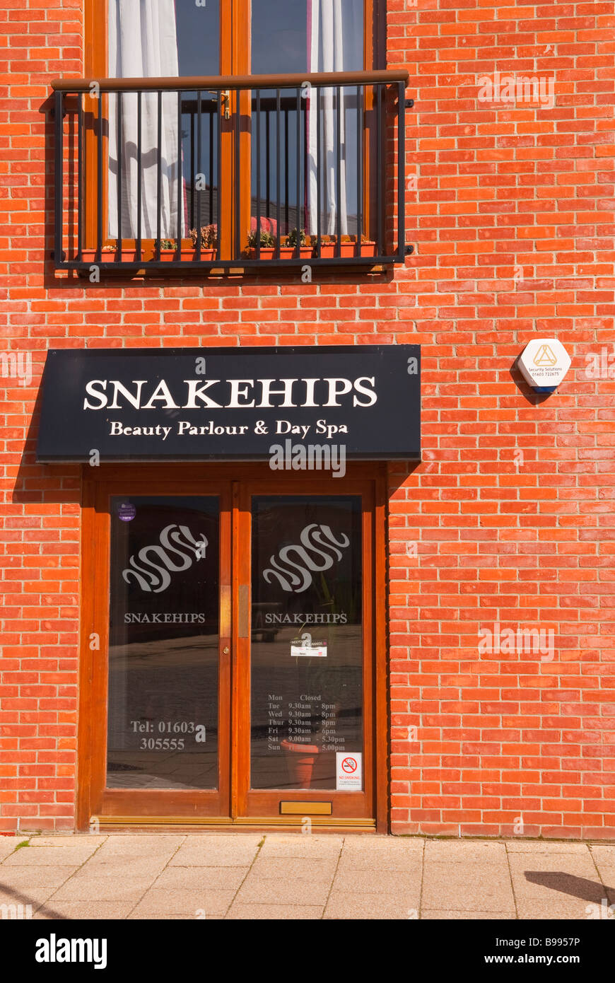 Snakehips salone di bellezza & day spa al Riverside complesso in Norwich, Norfolk, Regno Unito Foto Stock