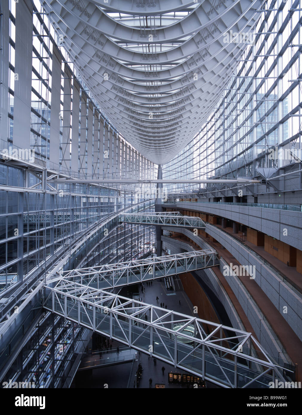 Tokyo International Forum dall architetto Rafael Viñoly Foto Stock