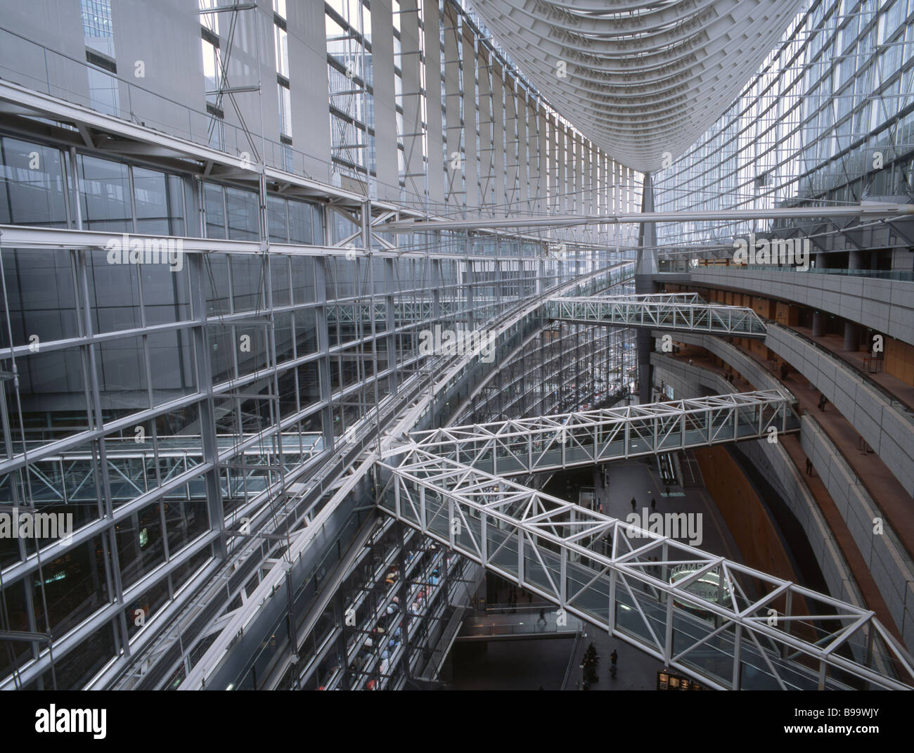 Tokyo International Forum dall architetto Rafael Viñoly Foto Stock