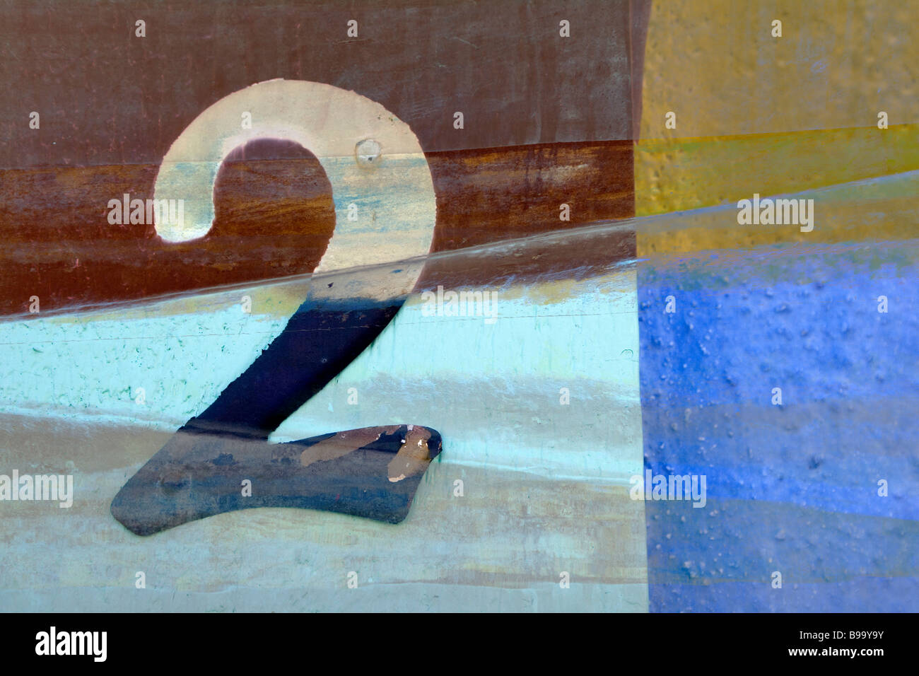 Numero Il numero due 2 Foto Stock