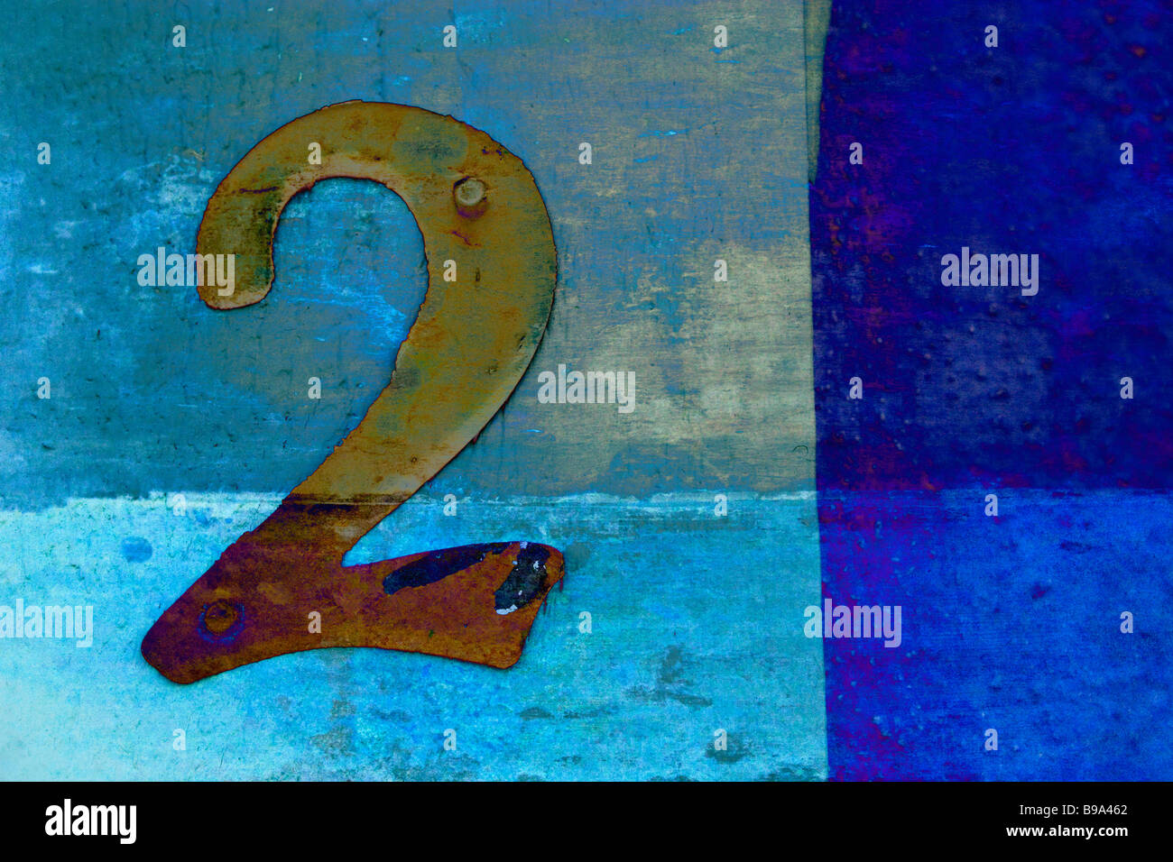 Numero Il numero due 2 Foto Stock