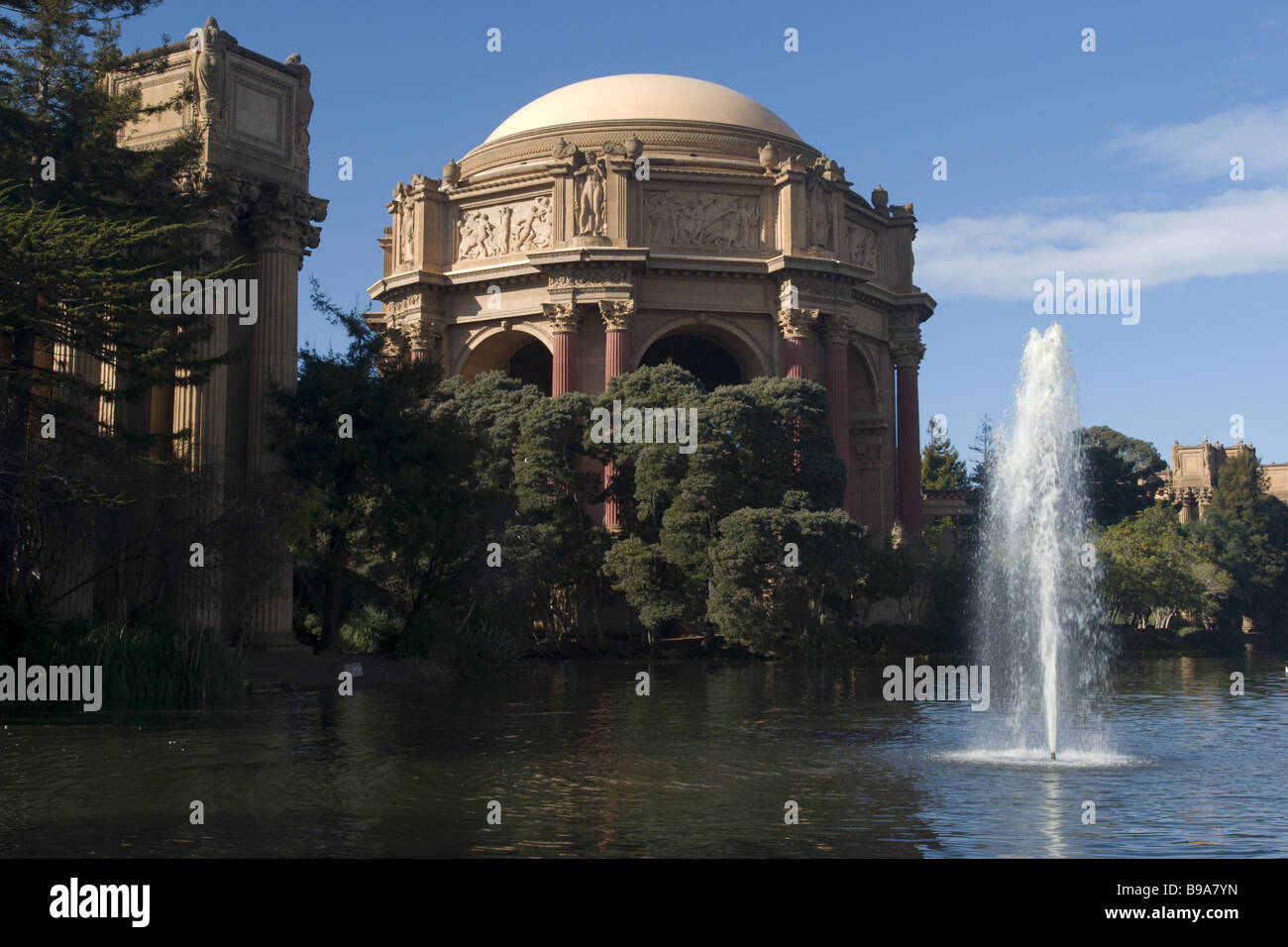 Il Palazzo delle Belle Arti, San Francisco, California Foto Stock