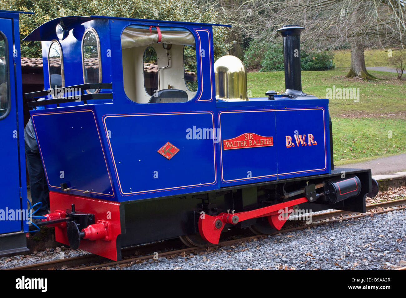 Bicton Woodland Railway Bicton Gardens East Devon Foto Stock