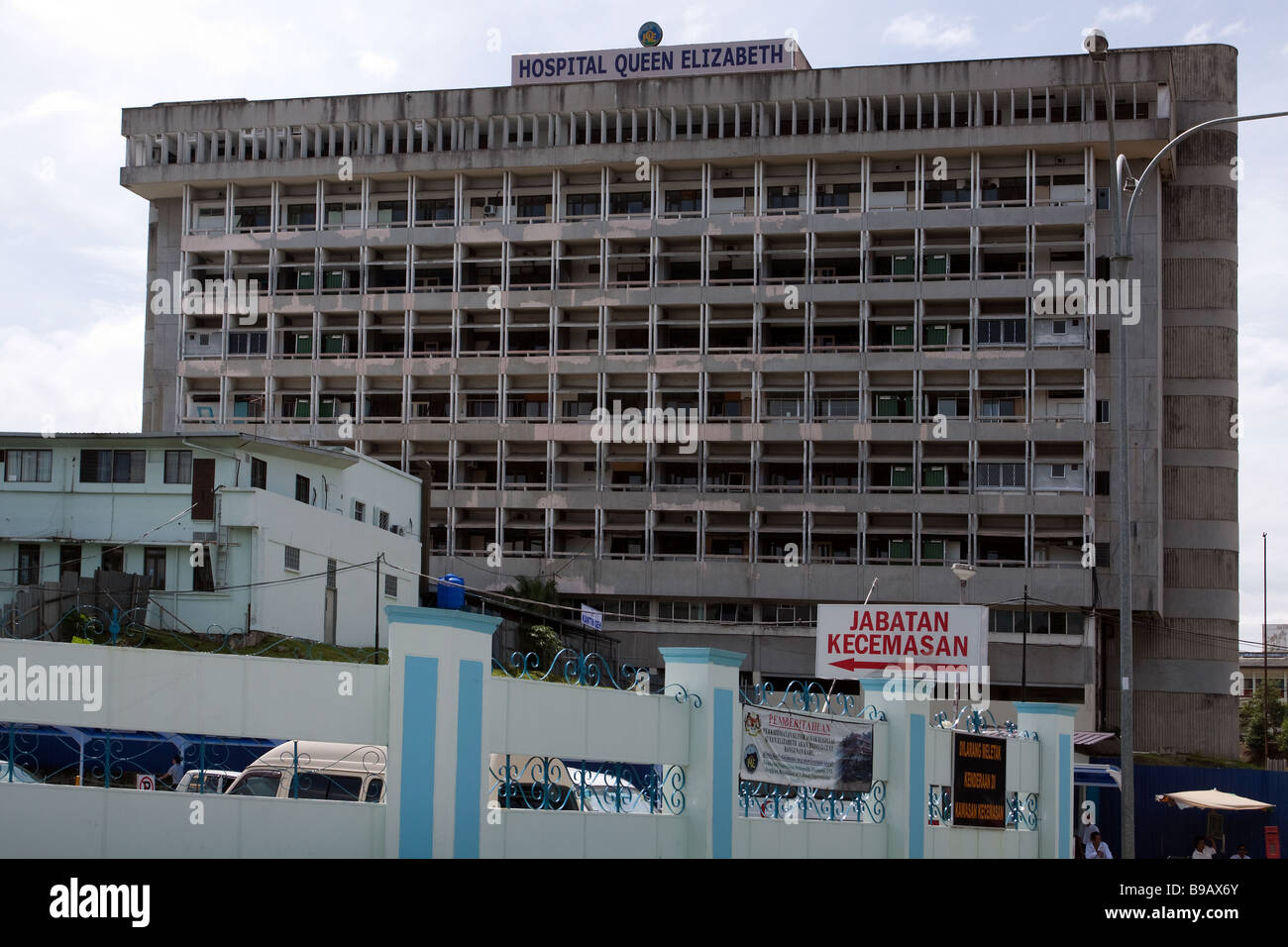 La Queen Elizabeth Hospital Jalan Penampang Kota Kinabalu, Sabah Malaysia Foto Stock