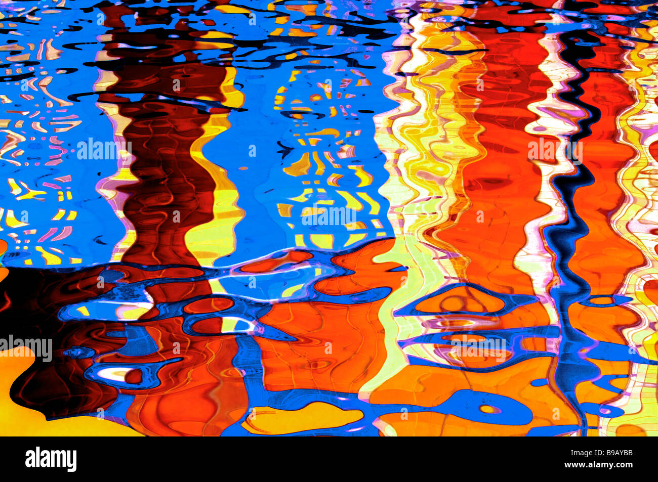 Colorata,abstract,dettaglio,shot,d,l'acqua, Foto Stock