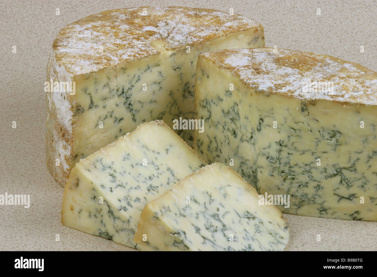 Il blu del formaggio Stilton Foto Stock