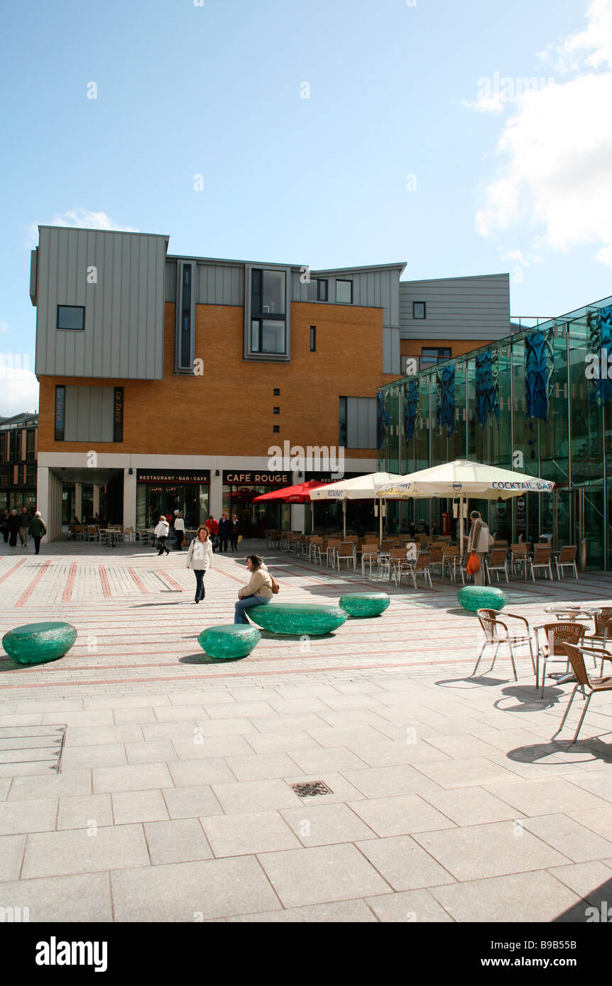 Il ristrutturato Princesshay quartiere dello shopping Exeter Devon, Inghilterra Foto Stock