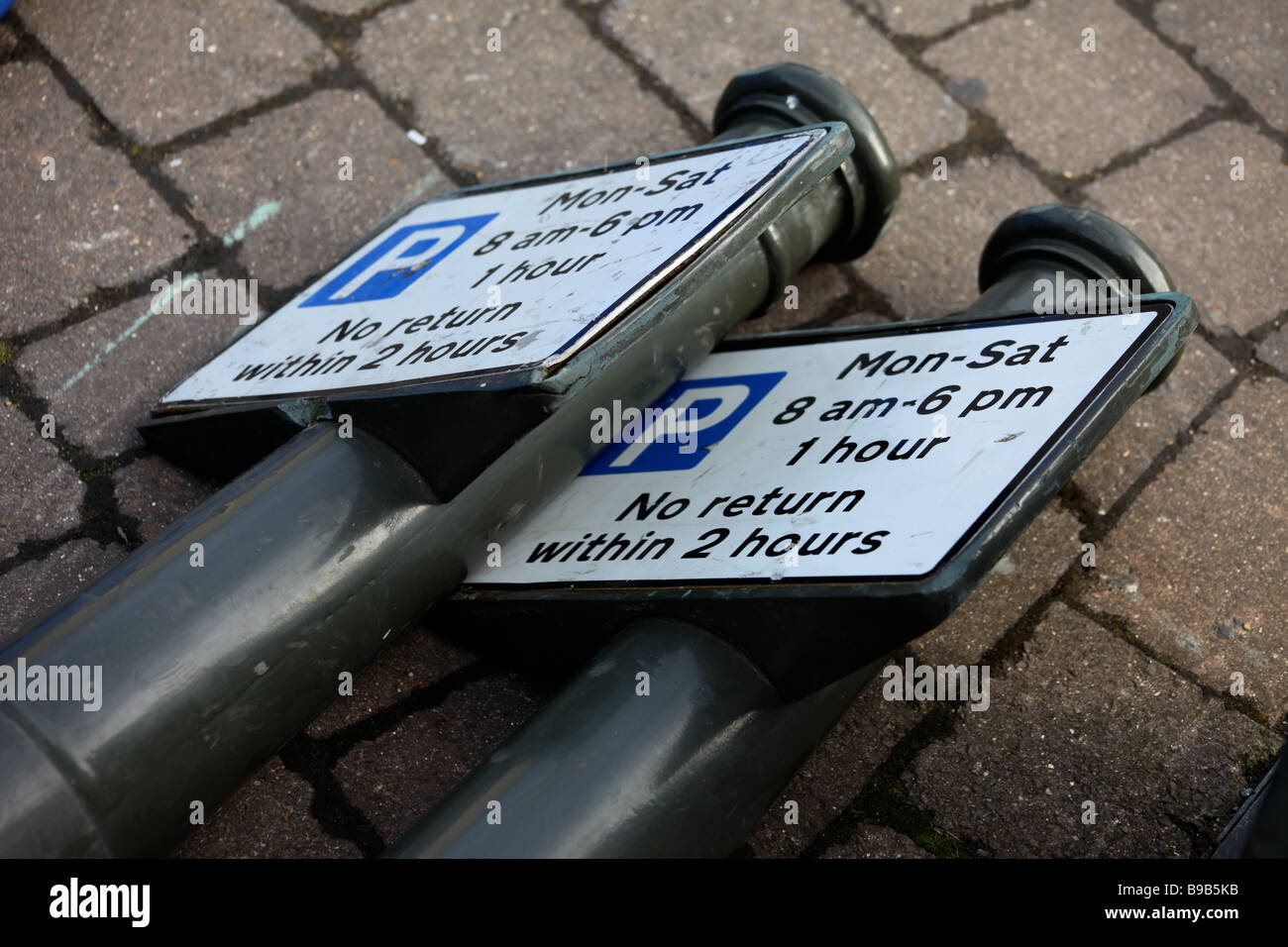 Simbolo di parcheggio, Inghilterra Foto Stock