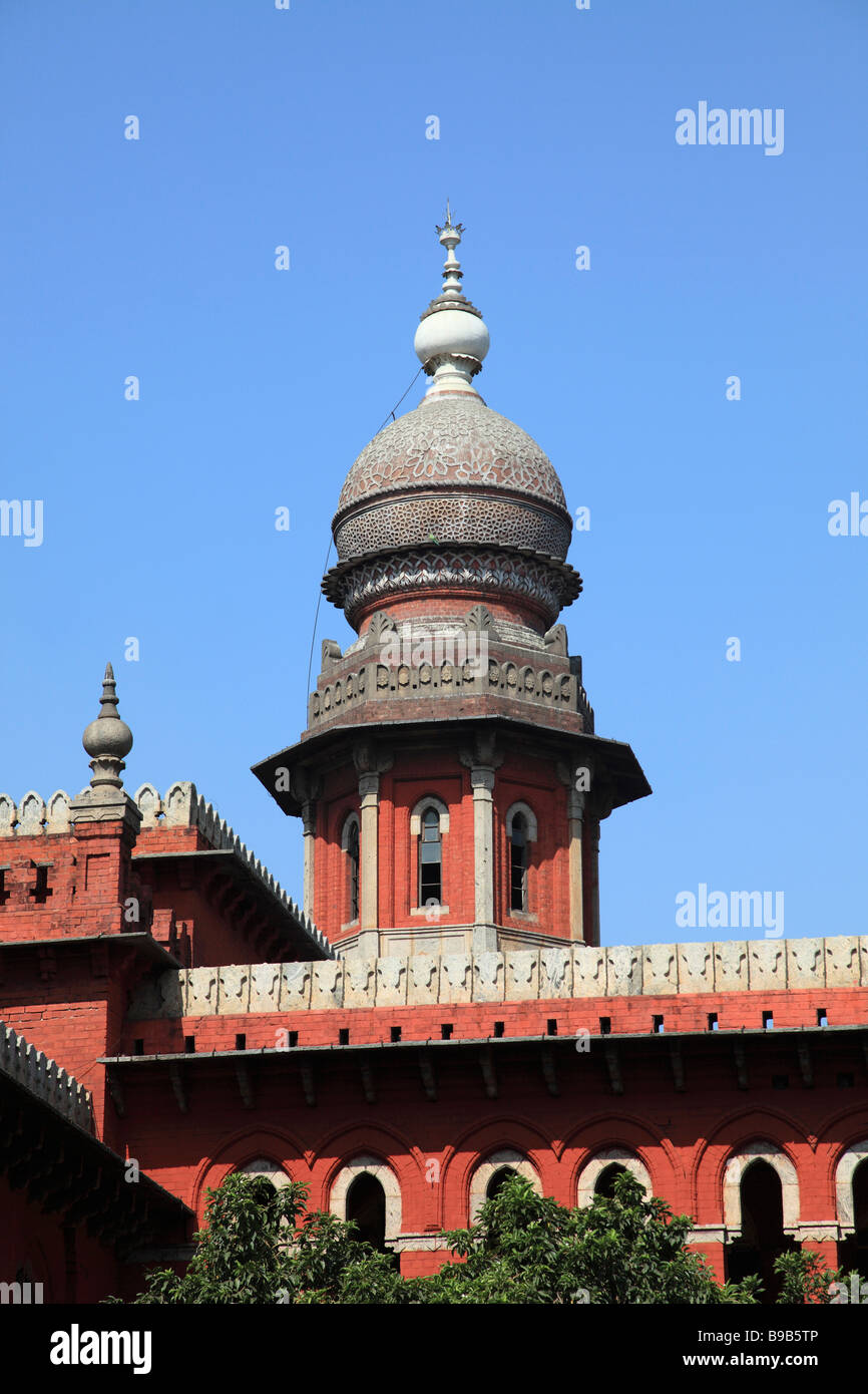 India Tamil Nadu Chennai Madras Alta Corte Foto Stock