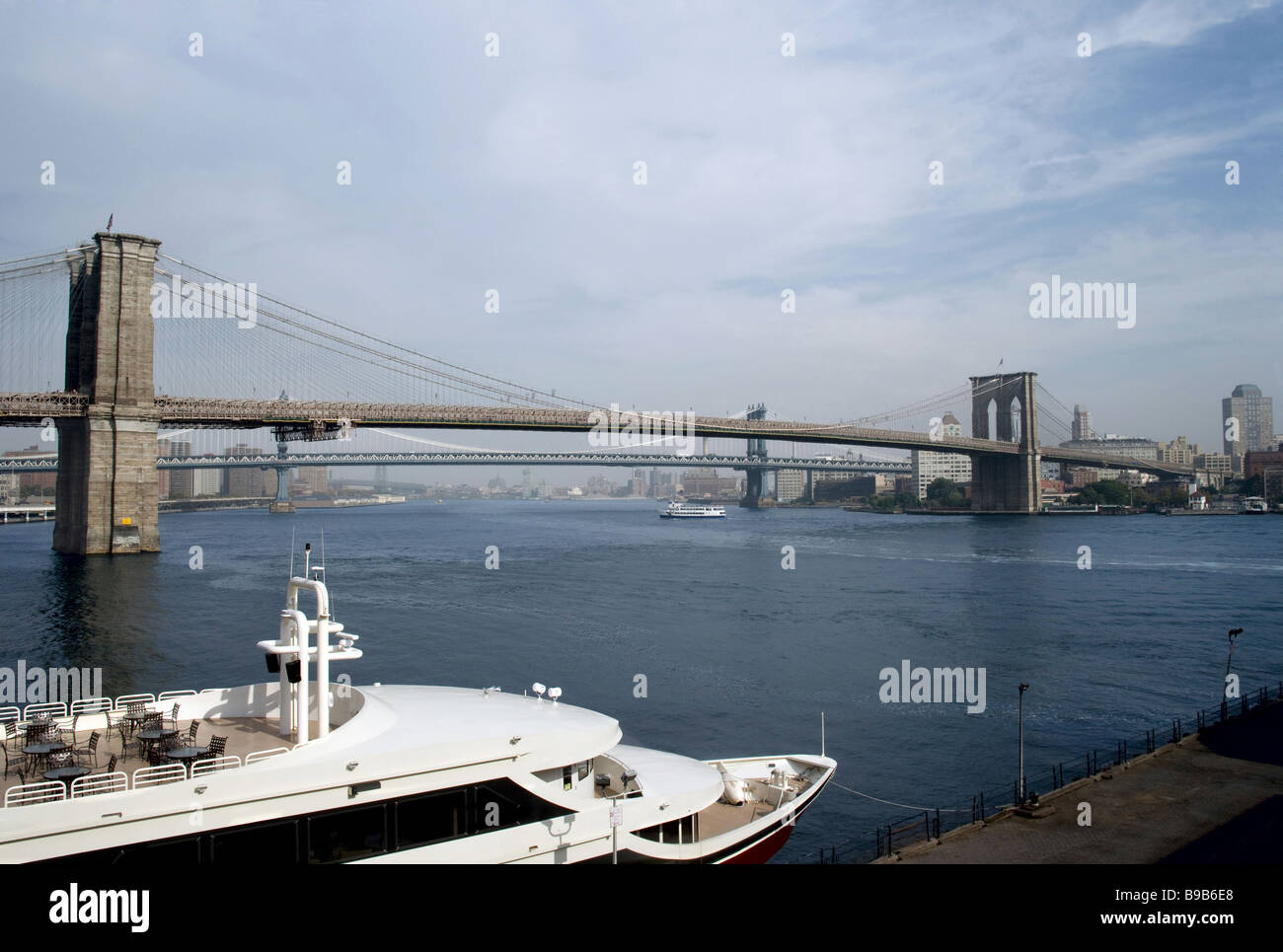 Ponte di Brooklyn Foto Stock