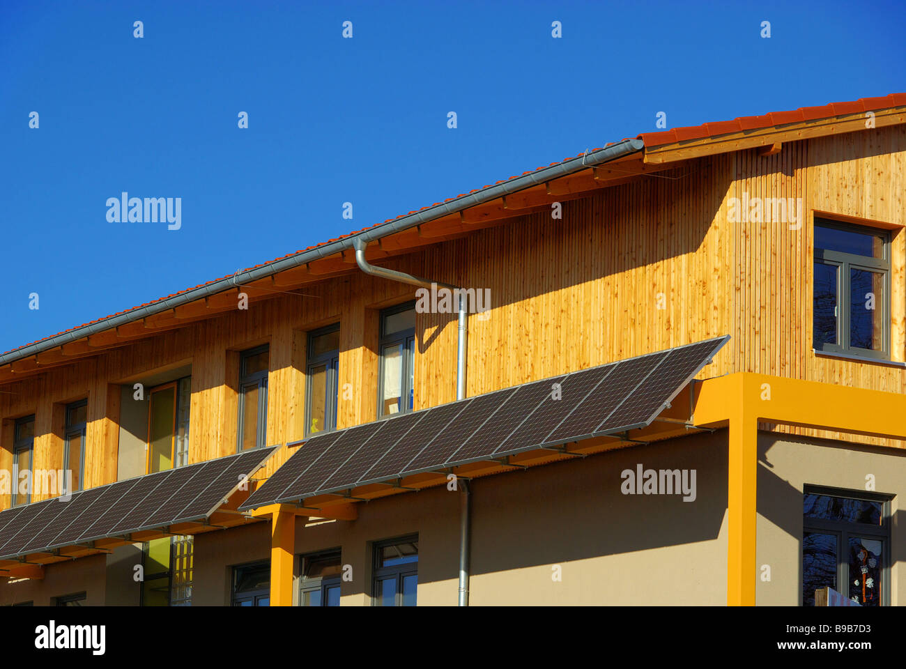 Solaranlage impianto solare 66 Foto Stock