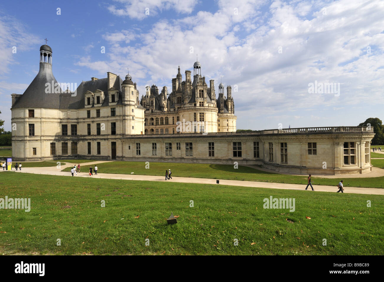 Chambord è il più grande dei castelli della Loira Francia Foto Stock