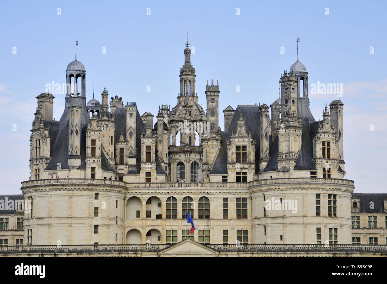 Chambord è il più grande dei castelli della Loira Francia Foto Stock