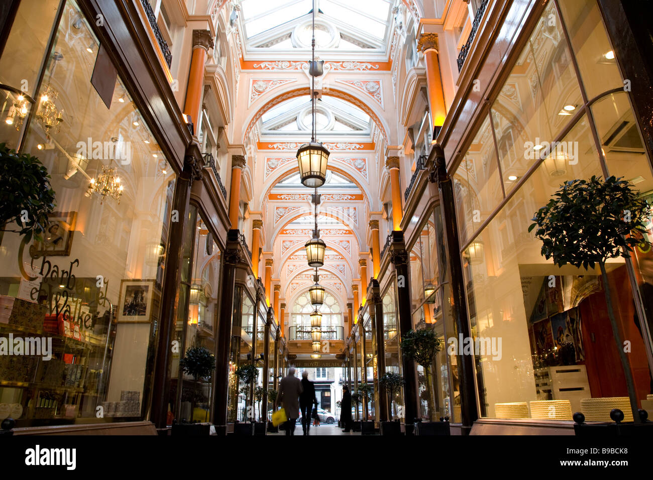 Royal Arcade, New Bond Street, Londra, Regno Unito Foto Stock