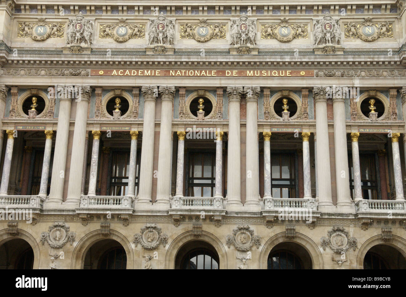 L'Accademia Nazionale di Musica dell'edificio di Parigi Francia Foto Stock