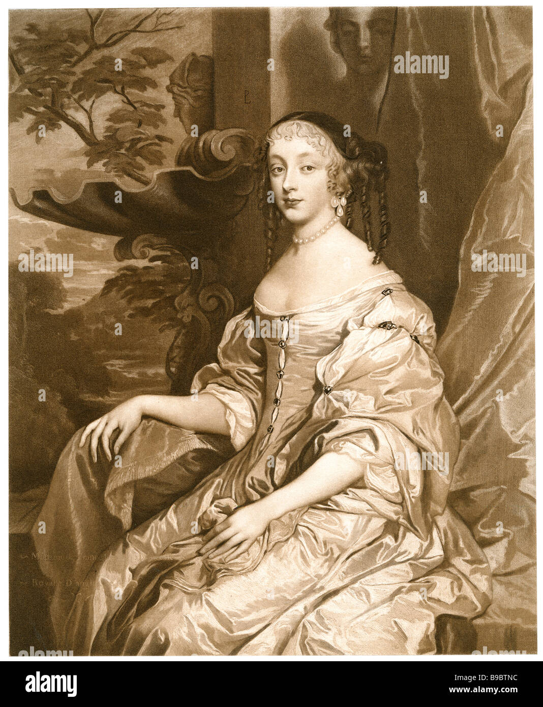 Henrietta Anne Inghilterra Duchessa Orléans 1644 1670 Foto Stock