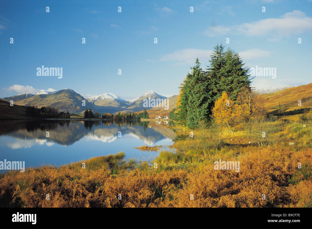 Il Arrochar Alpi Da Loch Arklet a Inversnaid, Stirlingshire, Scozia Foto Stock