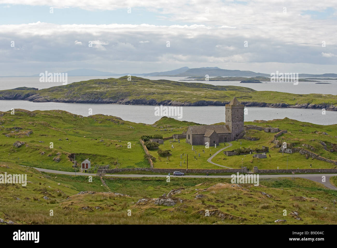 Chiesa Rodal sull'Isle of Harris, Ebridi Esterne, Scozia. Foto Stock