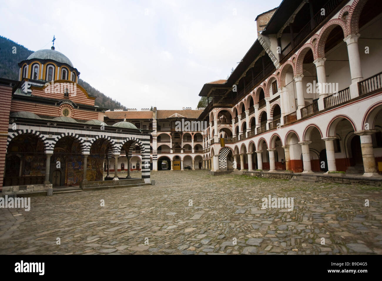 Il monastero di Rila Patrimonio Unesco Rila in Bulgaria Foto Stock