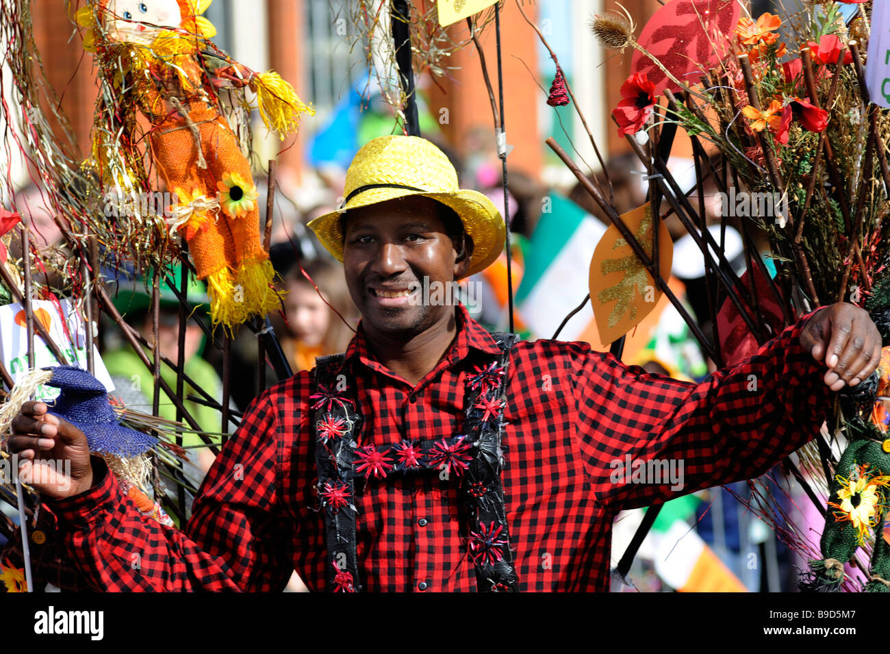 Birmingham San Patrizio Parade, Digbeth, Birmingham, Inghilterra, Regno Unito. Parade stati celebra. Foto Stock