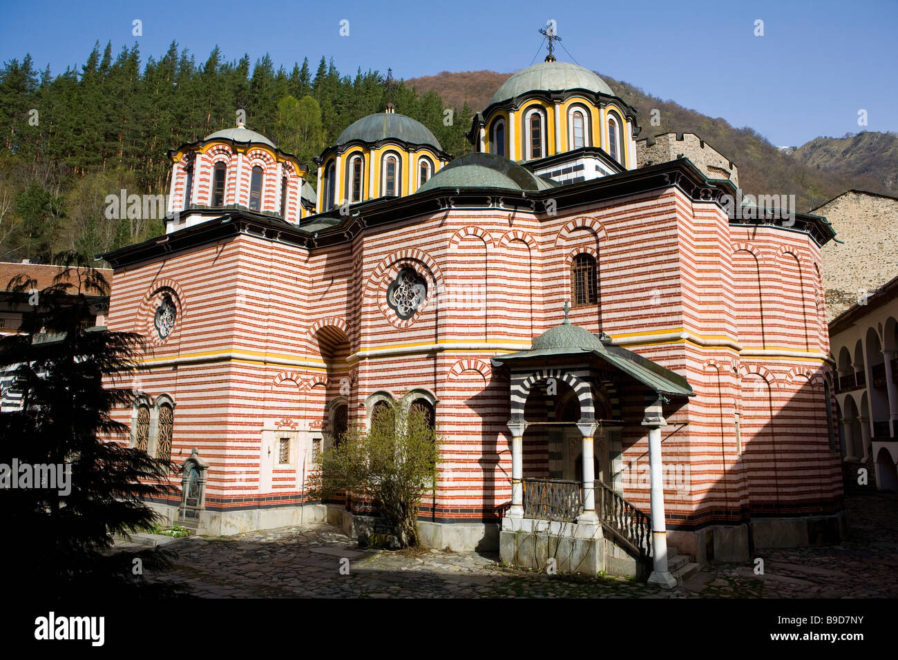 Il monastero di Rila Rila in Bulgaria Foto Stock