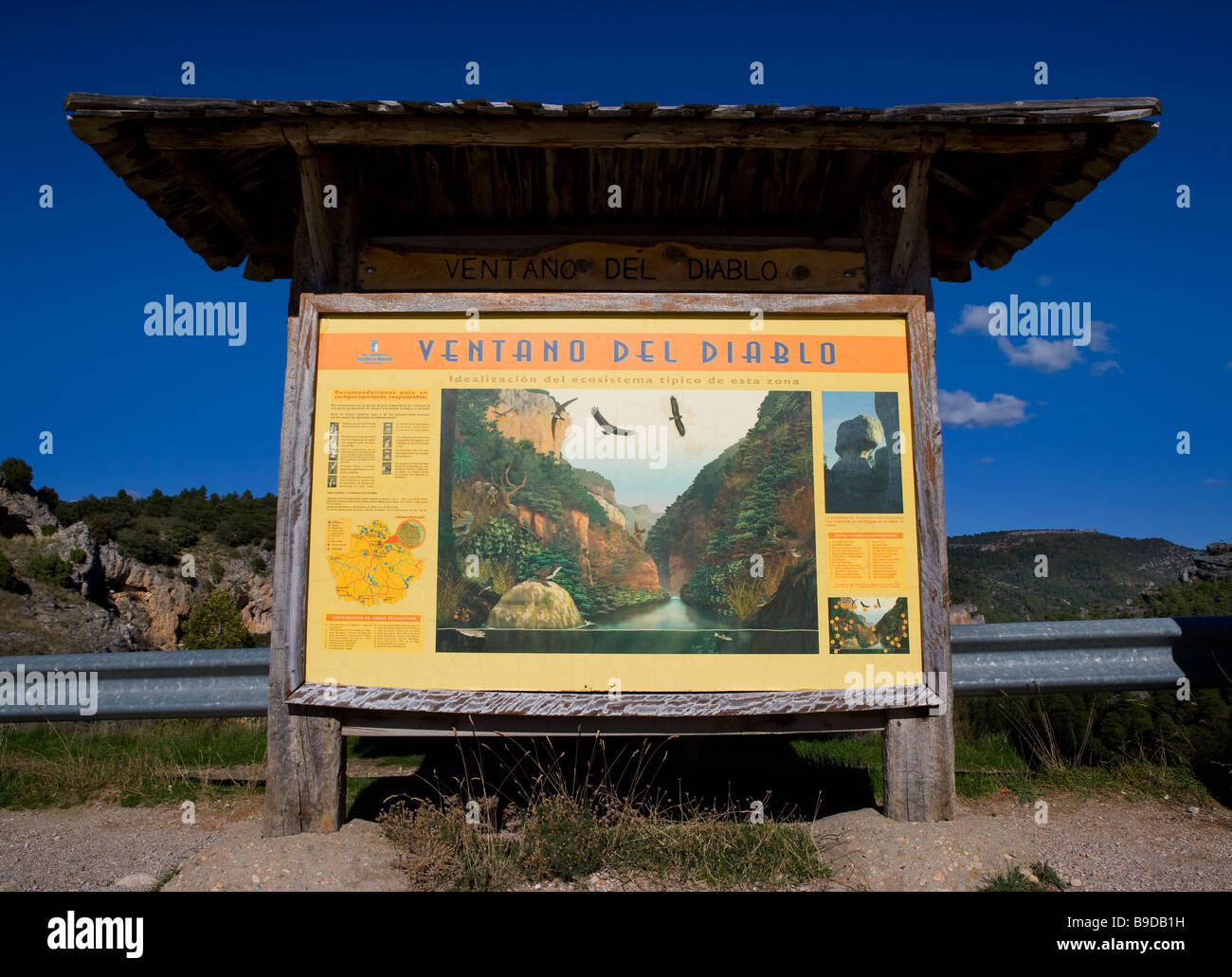 Spagna, Natura, ambiente, acqua, Cuenca, Castiglia La Mancha, parco naturale, Lago. Fiume, El Ventano del Diablo, Foto Stock