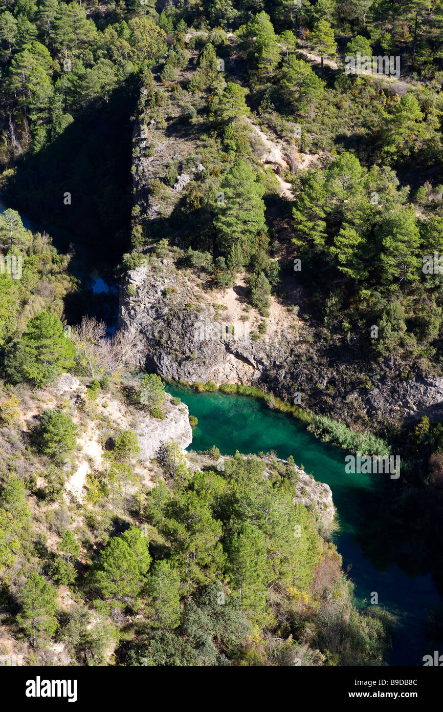 Spagna, Natura, ambiente, acqua, Cuenca, Castiglia La Mancha, parco naturale, Lago. Fiume, El Ventano del Diablo, Foto Stock