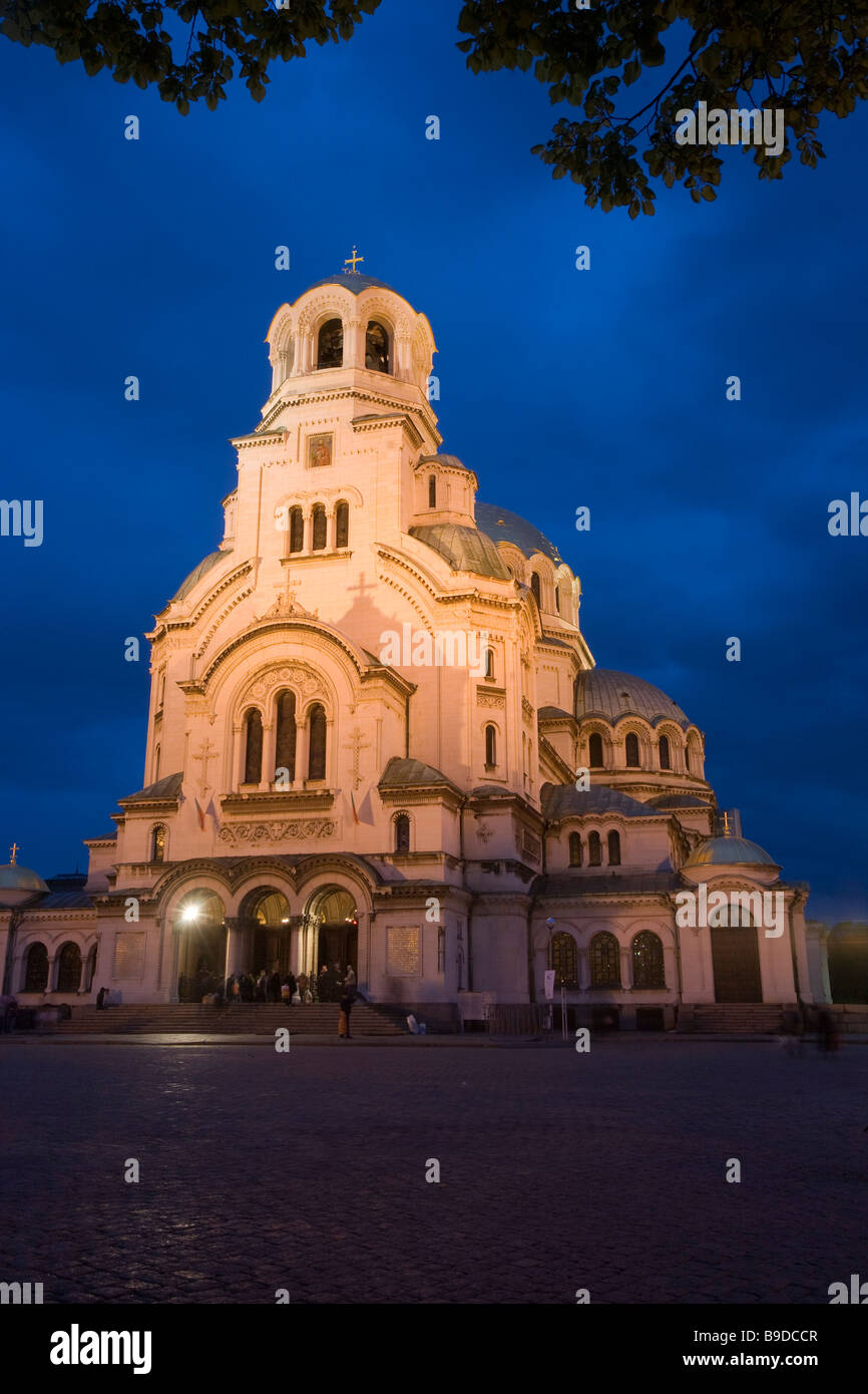 Aleksander Nevski chiesa Bulgaria Sofia Foto Stock