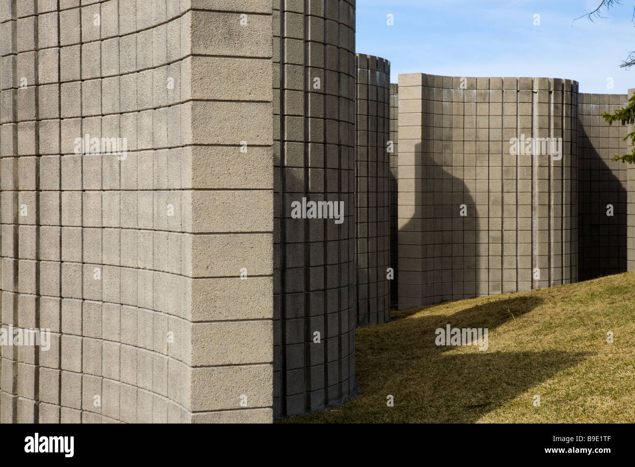 Sol LeWitt scultura alla Syracuse University, New York. Foto Stock
