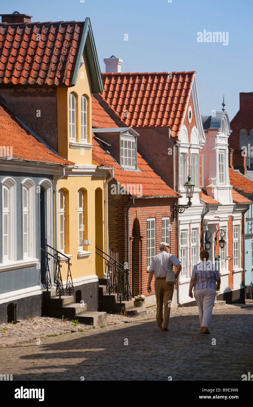 Città vecchia AErøskøbing AErø isola di Funen in Danimarca Foto Stock