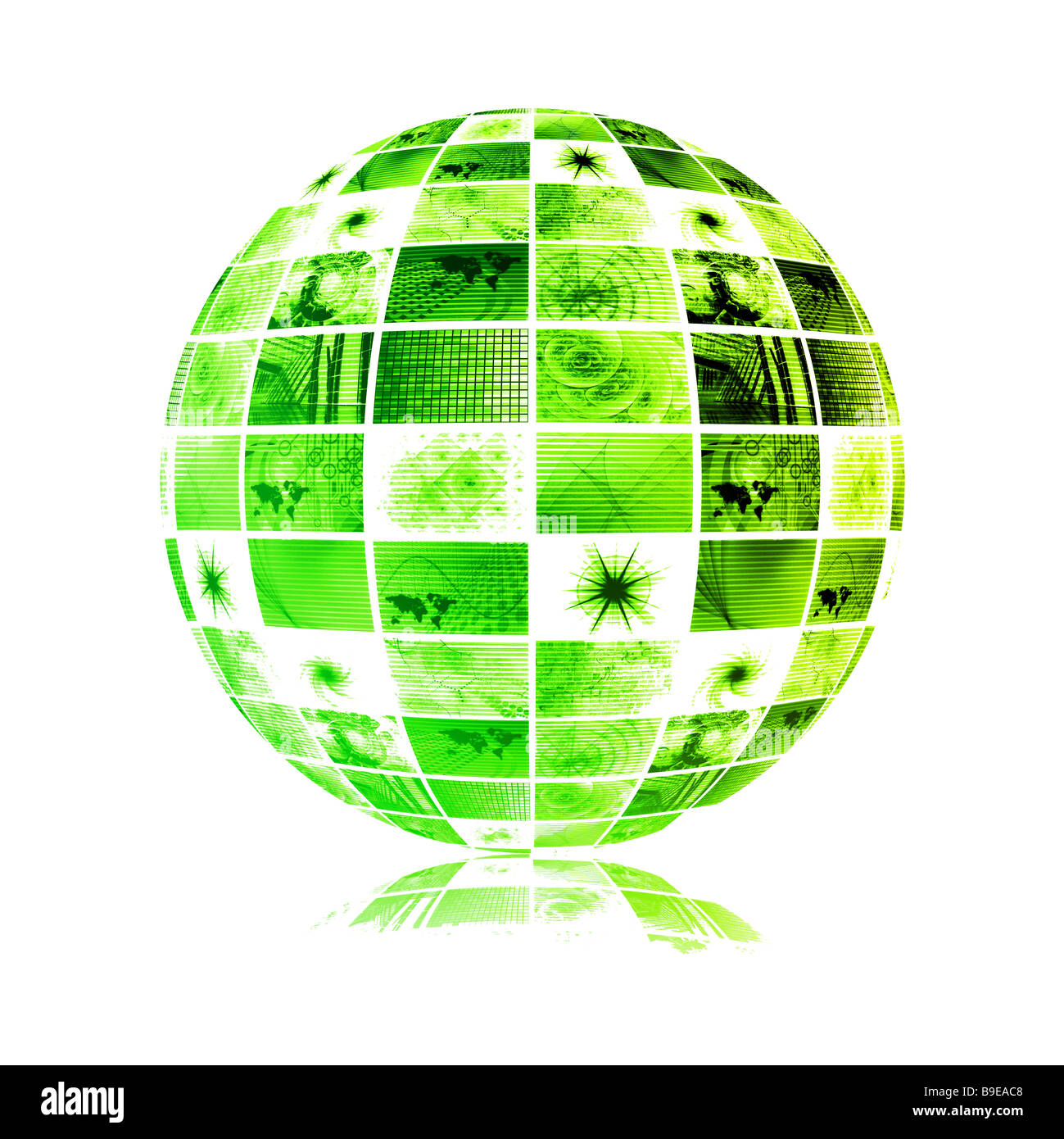 Industria delle telecomunicazioni rete globale come arte Foto Stock