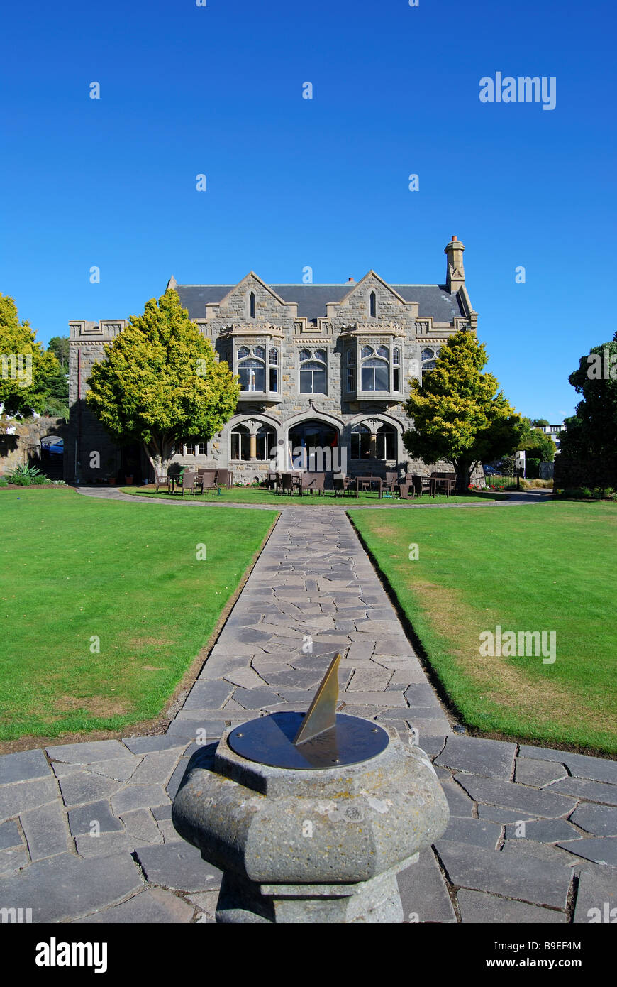 Segno del Takahe, Hackthorne Road, Cashmere Hills, Christchurch, Canterbury, Nuova Zelanda Foto Stock