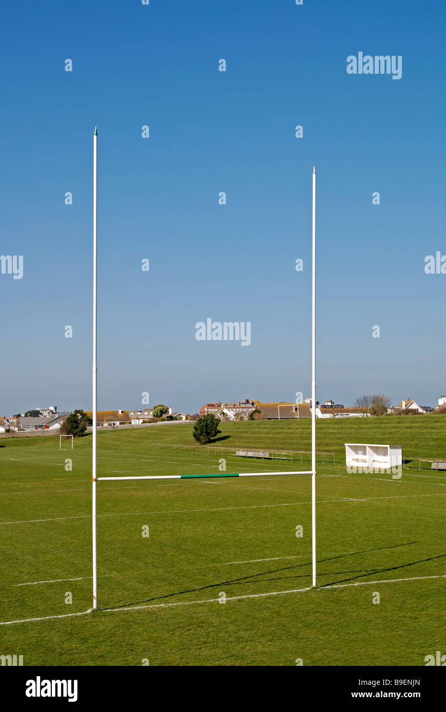 Passo di rugby, la casa di 'newquay calabroni" Rugby Union club in newquay,cornwall, Regno Unito Foto Stock