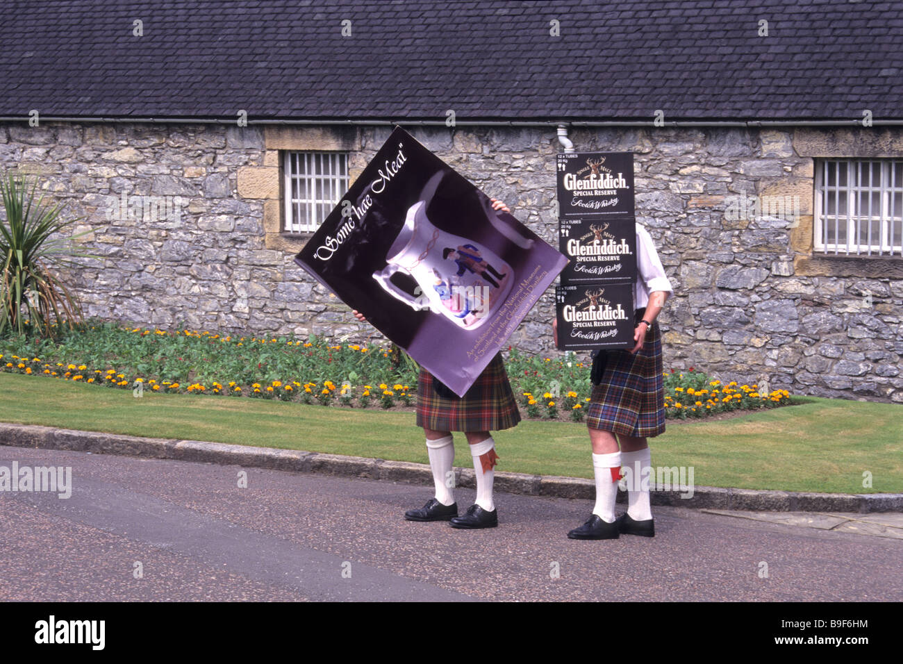 Glenfiddich distilleria di whisky, Dufftown, Speyside, Scotland, Regno Unito Foto Stock