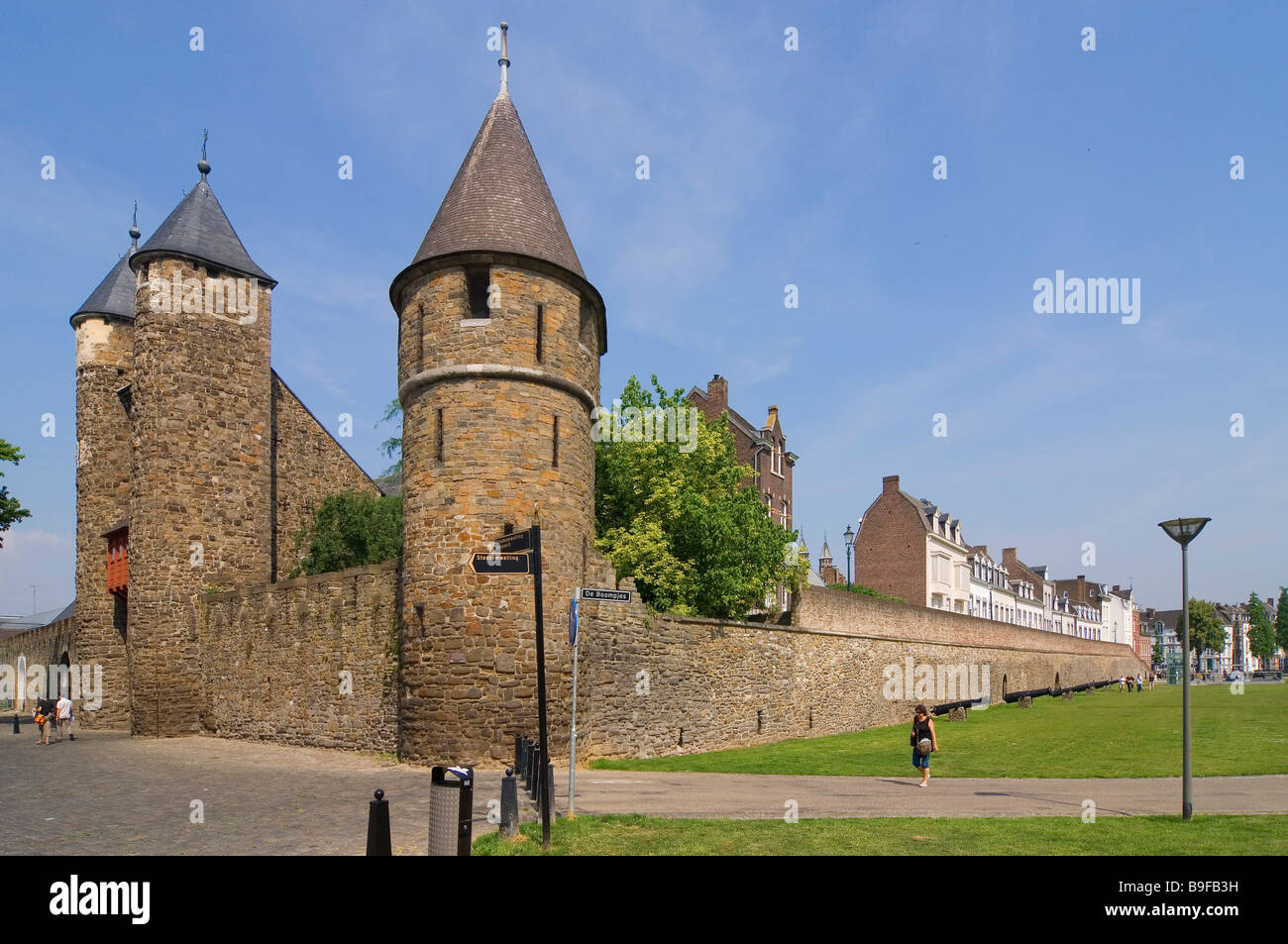 Facciata del castello Helpoort Limburgo Maastricht Paesi Bassi Foto Stock