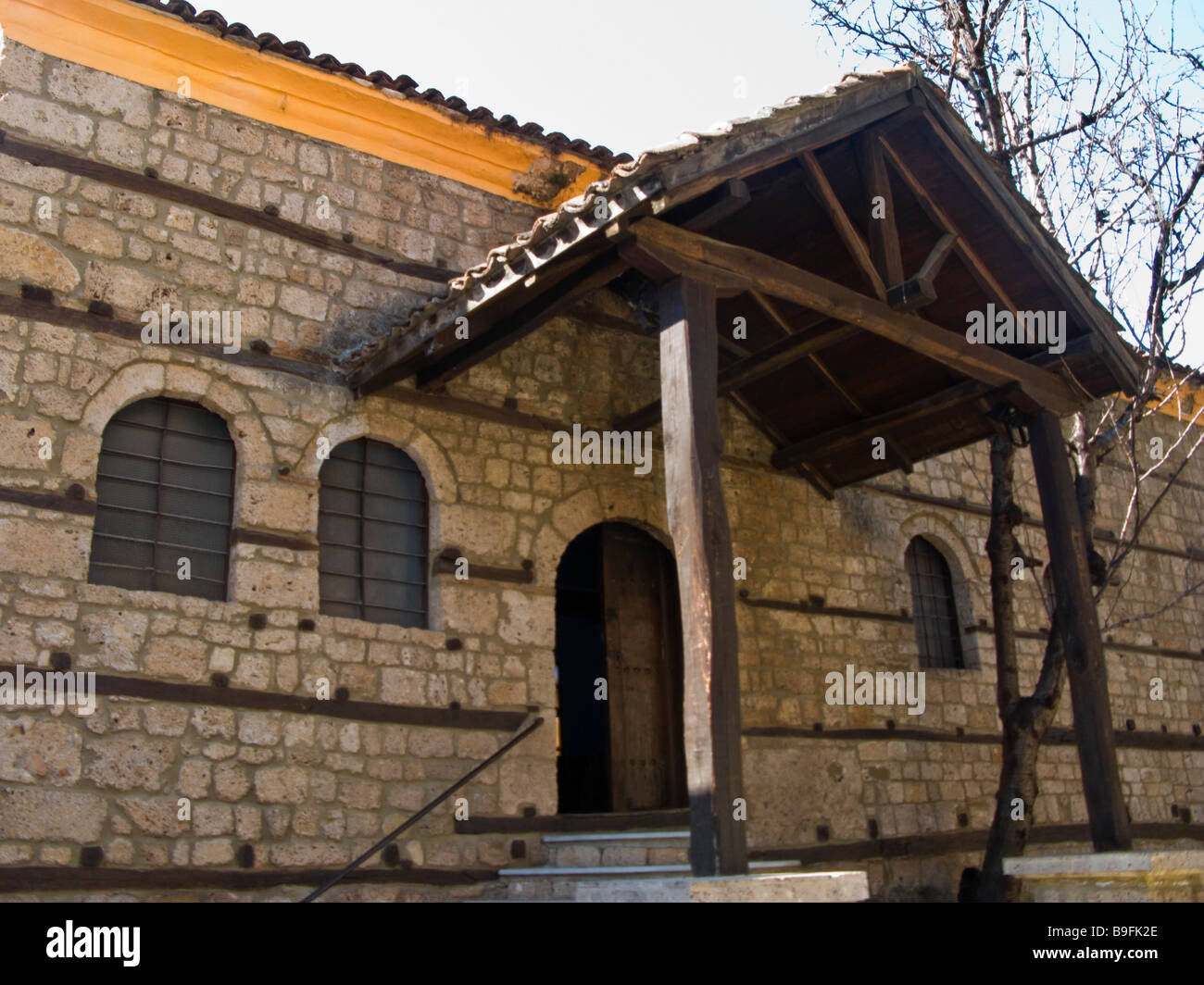 Restaurata sinagoga nel vecchio quartiere ebraico, Veria, Grecia Foto Stock