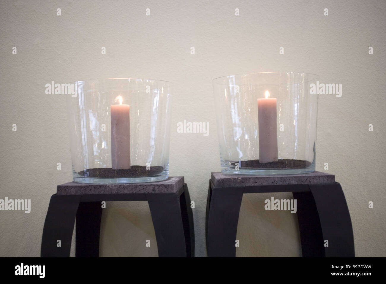 Candele vive ancora Foto Stock