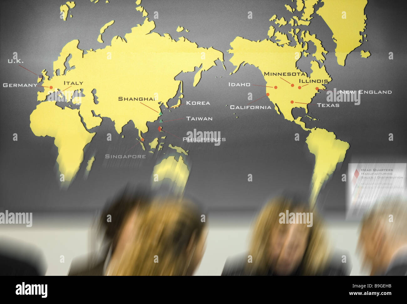 Business di persone del mondo-card Foto Stock