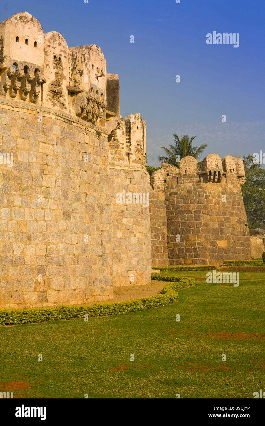 India Hyderabad Golconda fort Foto Stock