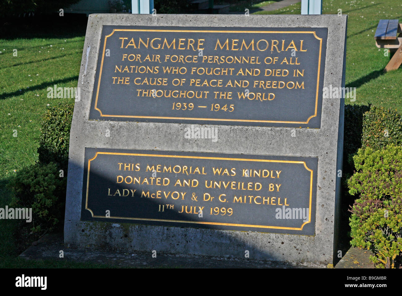 Tangmere Memorial Foto Stock