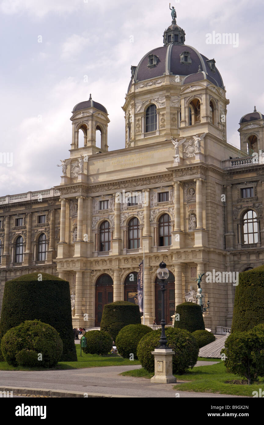 Austria Vienna natura-museo storico Maria Theresien luogo pozzetti Europa città capitale della cultura vista museo-edifici Foto Stock