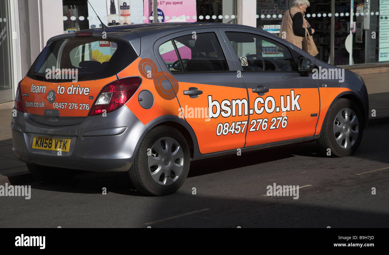 La soluzione BSM British School of Motoring car Foto Stock