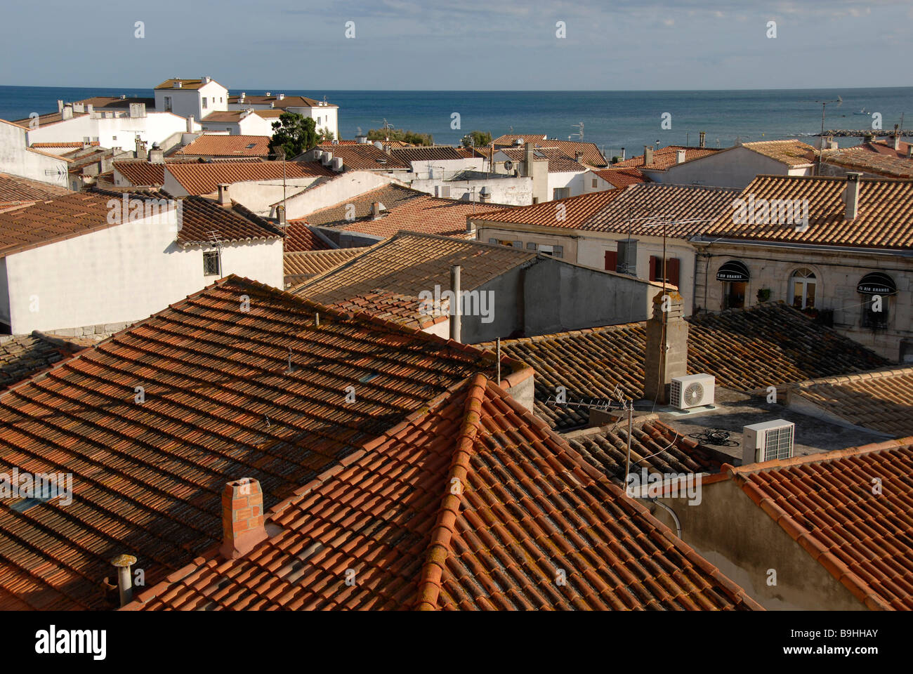 Saintes Maries de la Mer, Camargue, Francia Foto Stock