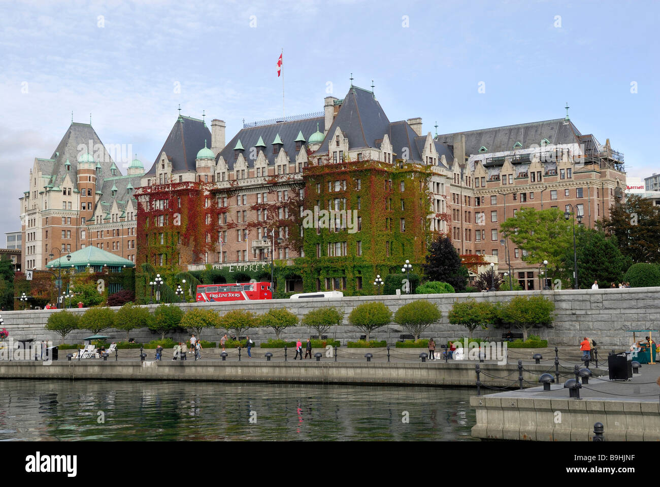 Empress Hotel, storico railroad hotel Victoria, Isola di Vancouver, British Columbia, Canada, America del Nord Foto Stock