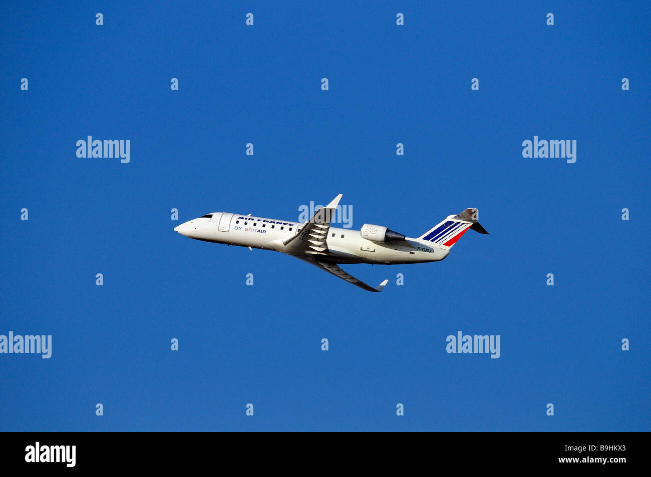 Air France aeromobili commerciali, Airbus, durante la salita il volo Foto Stock