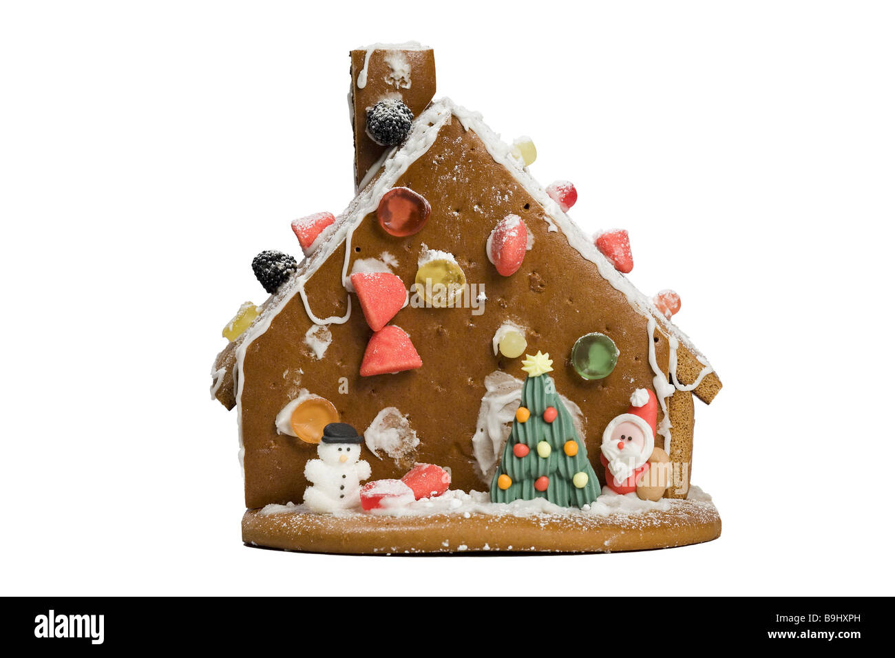 Gingerbread-casa di Natale come Natale avvento Natale Knusperhaus stuzzichini dolci caramelle dolcemente decora Foto Stock