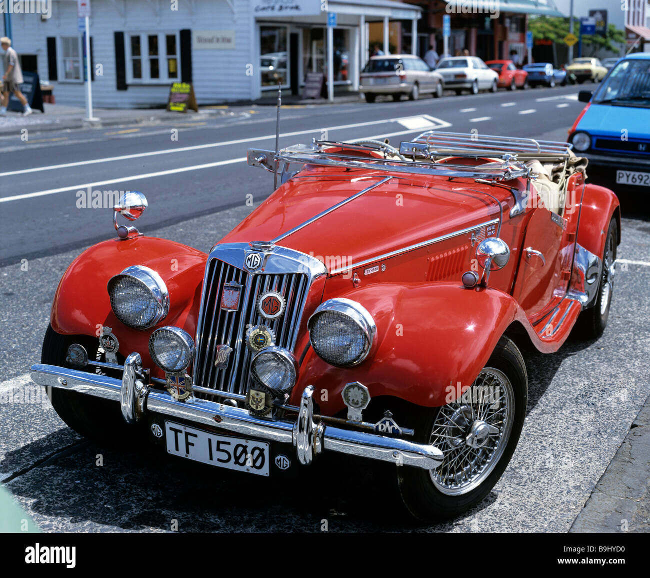 MG TF 1500, vintage auto, auto sportiva a Auckland, Isola del nord, Nuova Zelanda Foto Stock