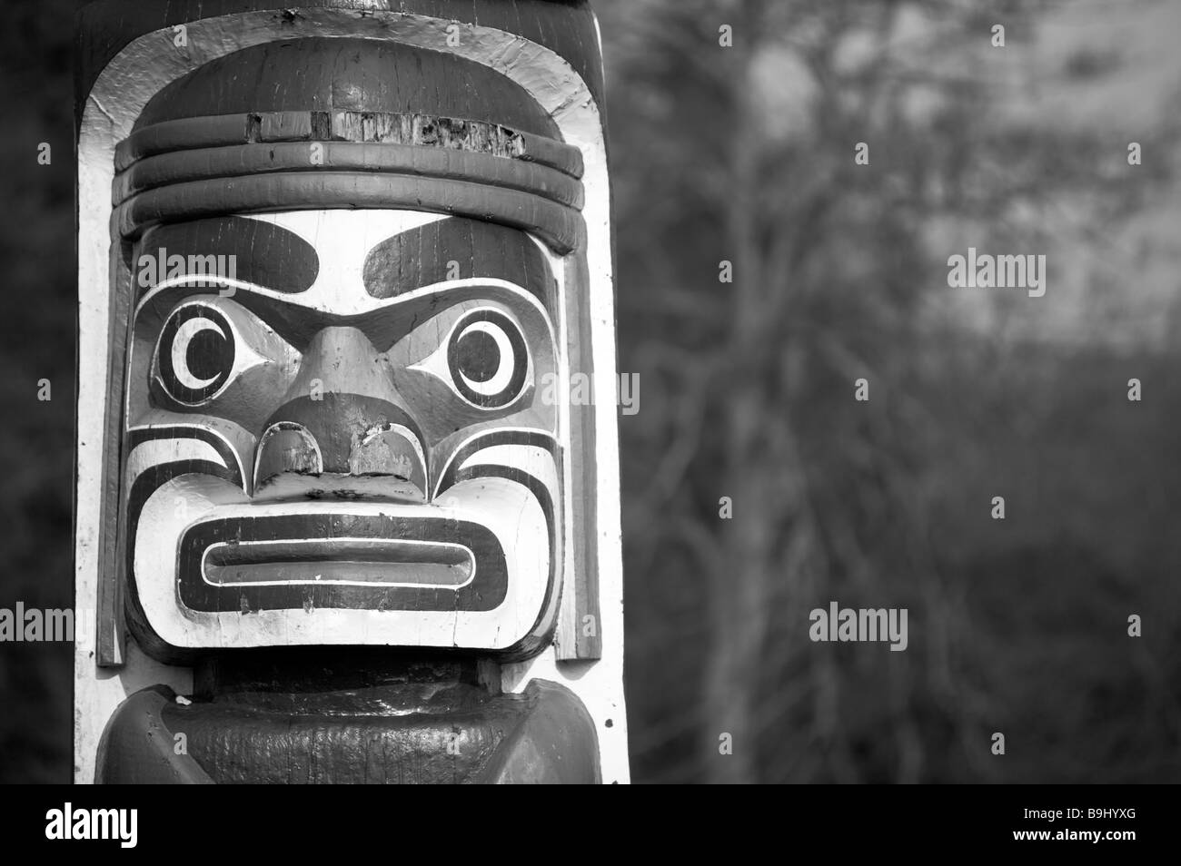 Il Totem Pole in Windsor Great Park, Berkshire. Foto Stock