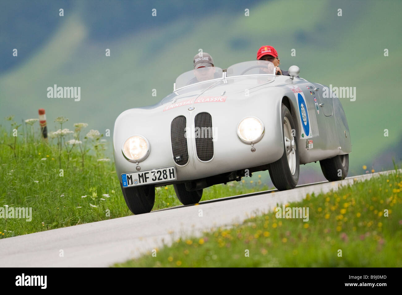 BMW 328 Berlin-Rome costruito nel 1941, Ennstal Classic 2008, Austria, Europa Foto Stock